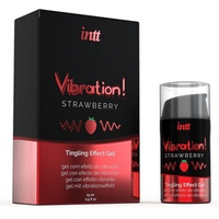 Жидкий интимный гель с эффектом вибрации INTT Vibration! Strawberry 15мл