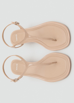 Босоножки на каблуке с Т-образным ремешком