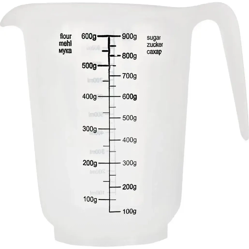 Кувшин мерный Plast Team 1л 155х150 мм натуральный