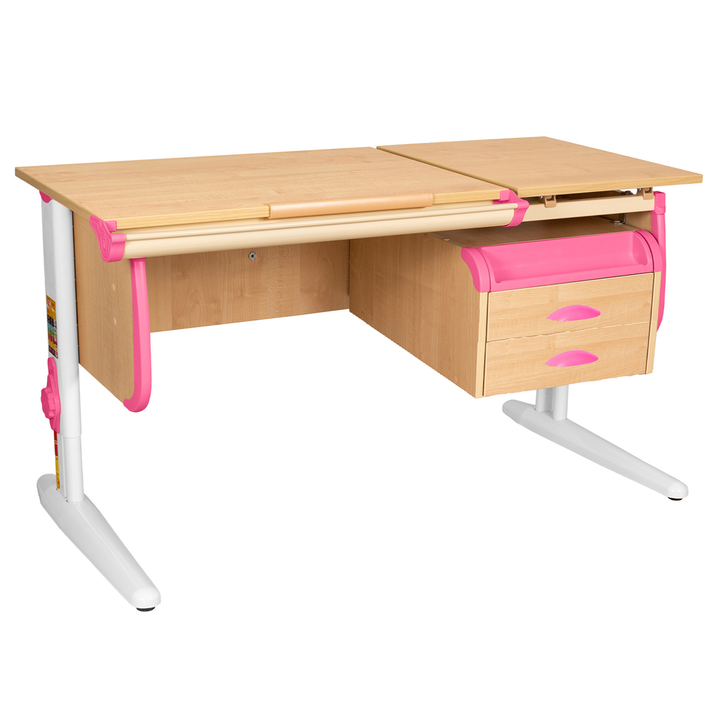 Растущая парта Дэми СУТ 25 с навесной тумбой (1200×610 мм)