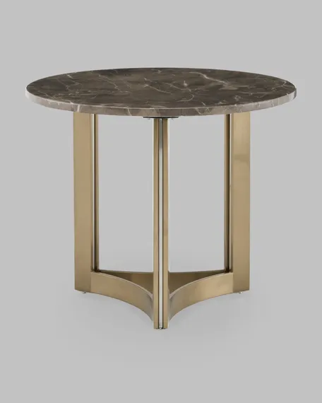 Журнальный столик Кассия 60*60 см темная керамика