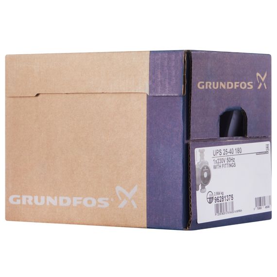 Насос циркуляционный Grundfos UPS 25-40 с гайками — (6)