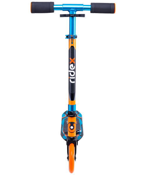 Самокат гордской RIDEX Rebel 125 мм, оранжевый/голубой