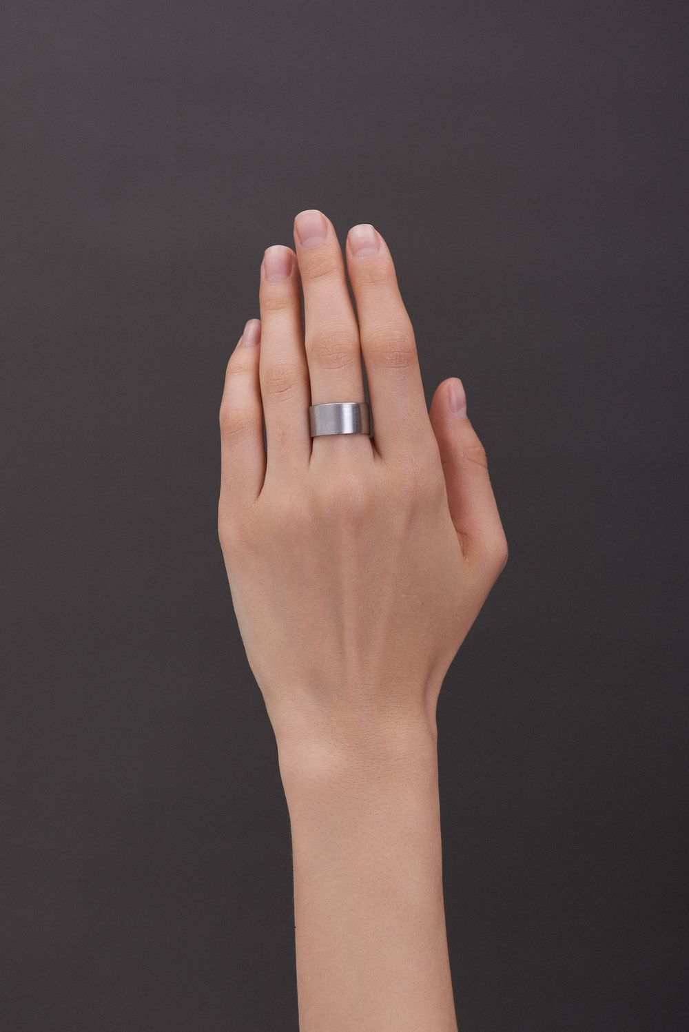 Кольцо Base 8 мм, матовое