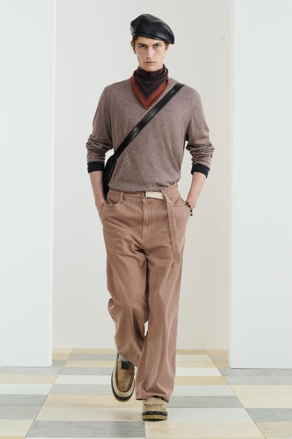 ZARA ЛОНГСЛИВ СВОБОДНОГО КРОЯ, РОЗОВЫЙ МЕЛАНЖ