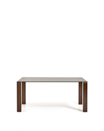 Стол Adularia из коричневого закаленного стекла 160 x 90 см