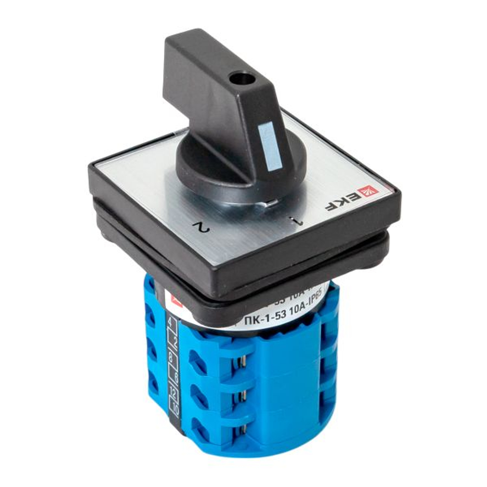 Переключатель кулачковый ПК-1-53 10А 3P «1-2» IP65 EKF