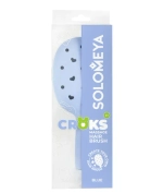 Solomeya Массажная расческа для волос с отверстиями для джиббитсов, Голубая