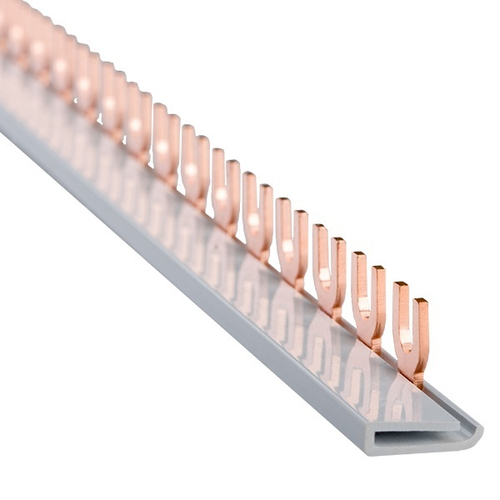 Шина соединительная типа FORK (вилка) 1Р 100А 54 модуля длина 1000мм КЭАЗ 143244