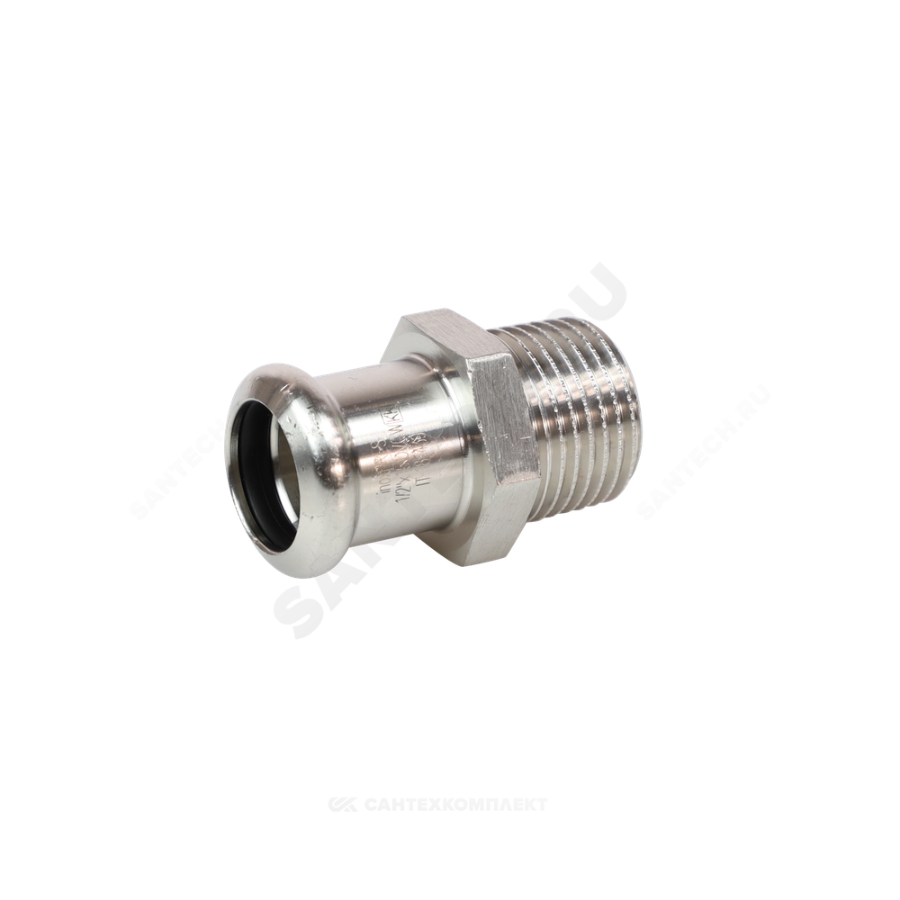 Муфта сталь нерж AISI 316L Дн 15х1/2" Ру16 пресс/НР Inoxpres RM 187102015
