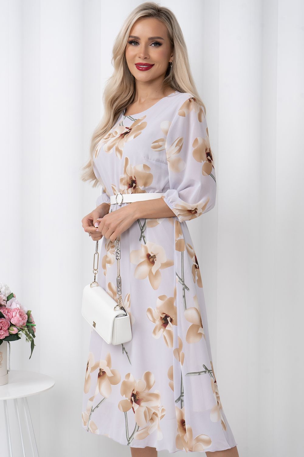 Платье Эрин (пудровая сирень)-52р-р Р11-1216/2 Nikol