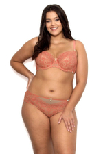 Бюстгальтер Greta с чашками на тонком поролоне (Размер: 75D) (Цвет: коралловый)