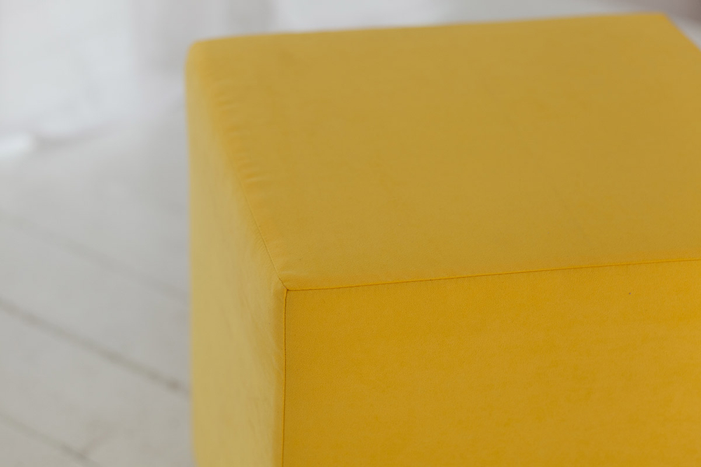 Пуф Валенсия Желтый ЭкоКожа