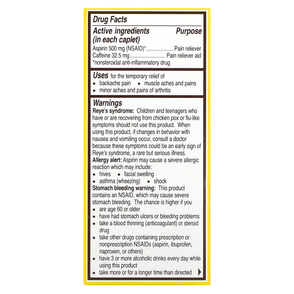 Bayer, Для спины и тела, 500 мг, 50 капсул в оболочке