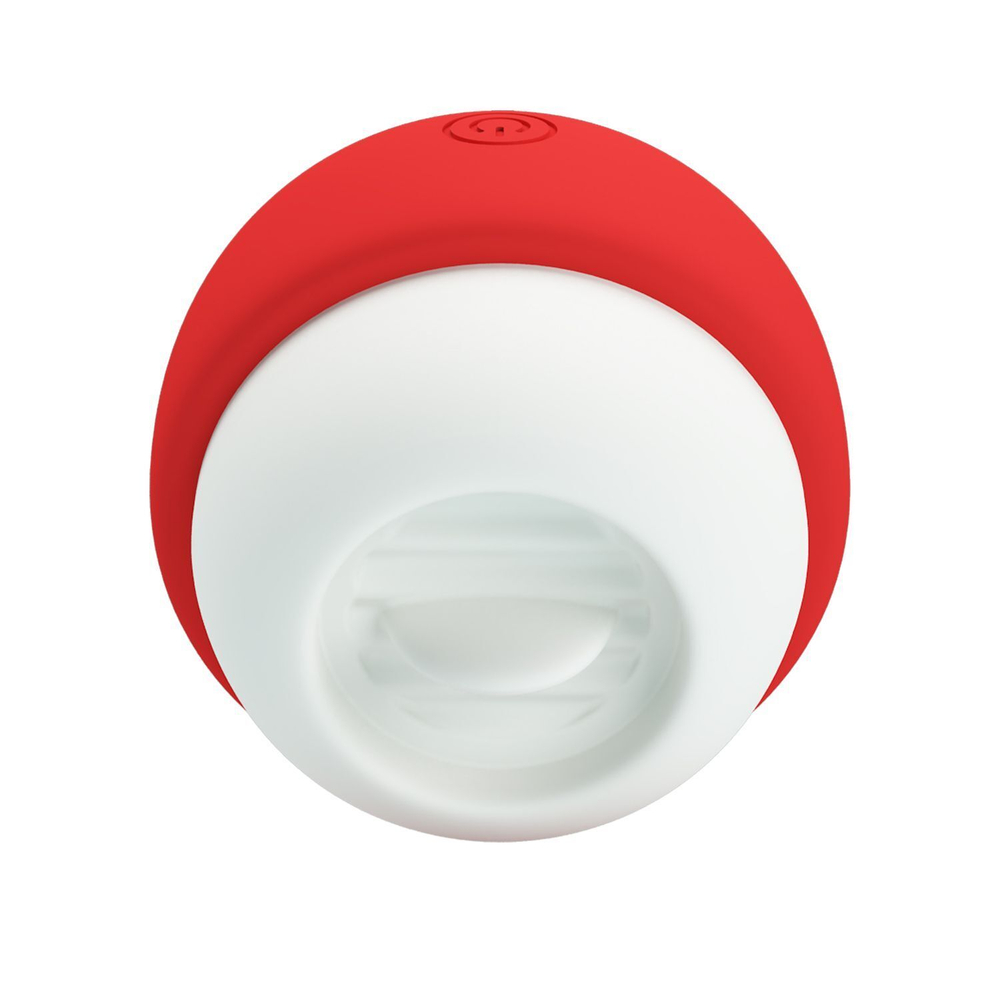 Красный клиторальный стимулятор в форме яблочка Apple Secret (Цвет: красный)