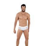 Мужские трусы брифы белые с сетчатой вставкой Clever BERNA BRIEF 103001