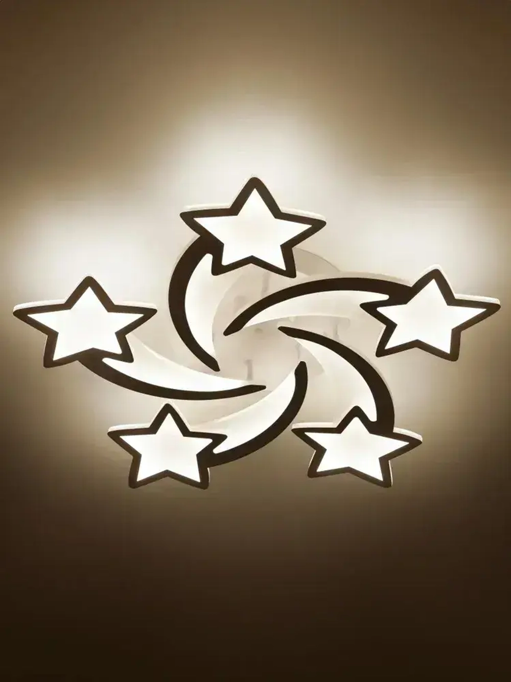 Люстра потолочная светодиодная с пультом ДУ Rivoli белая 140 Вт 3620-4824К, светильник на кухню, в детскую, в спальню