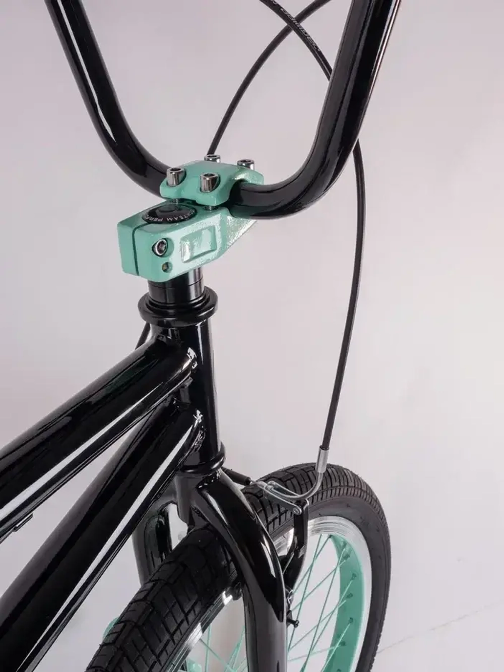 Велосипед BMX Tech Team Fox 20" 2023 черно-бирюзовый