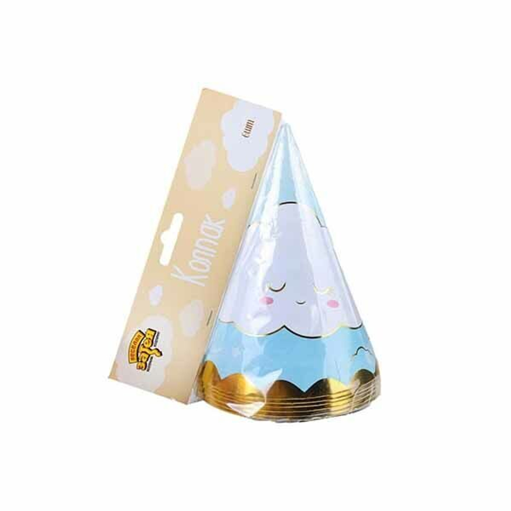 Колпаки Детские Грезы голубые 6шт