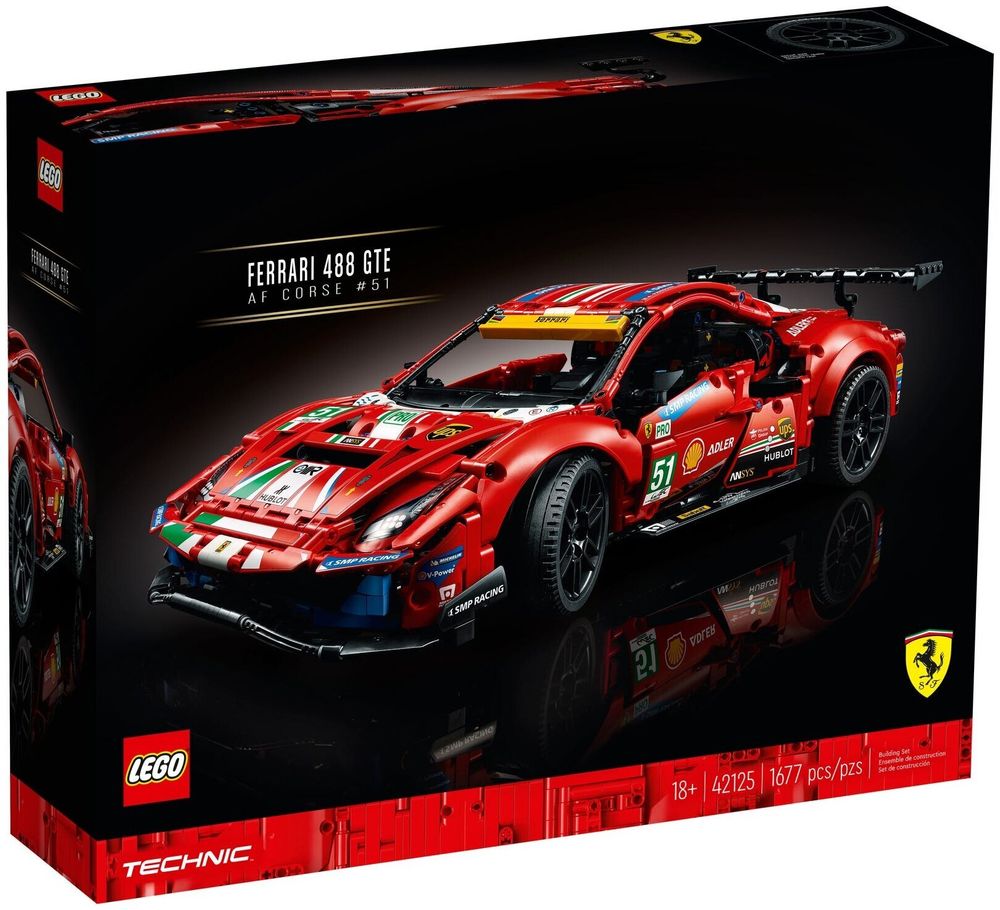 Конструктор LEGO Technic 42125 Ferrari 488 GTE &quot;AF Corse #51&quot;