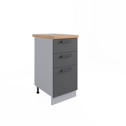 Кухня Модуль СМЯ 400 Фортуна Графит