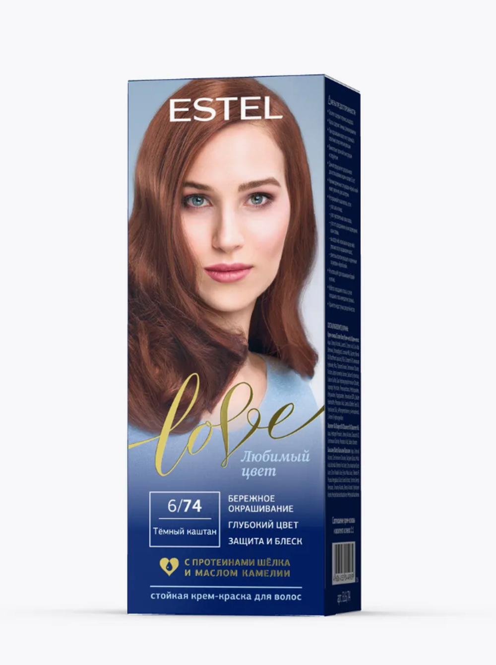 ESTEL LOVE Стойкая Крем-Краска д/волос №6/74 Тёмный каштан 4989