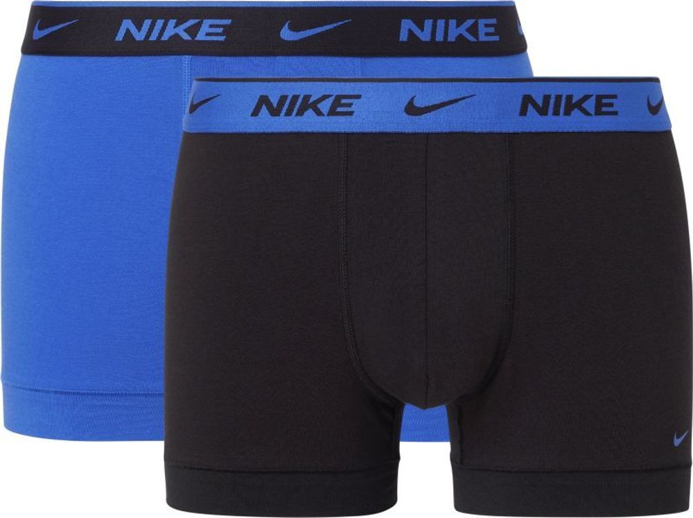 Мужские спортивные боксеры Nike Everyday Cotton Stretch Trunk 2P - game royal/black