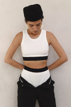 Бельевой комплект молочный: шорты+ топ