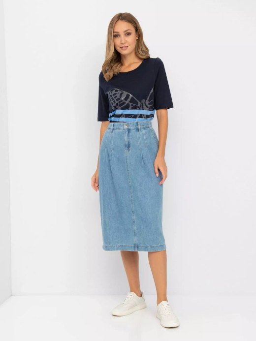 Джинсовая юбка из хлопка