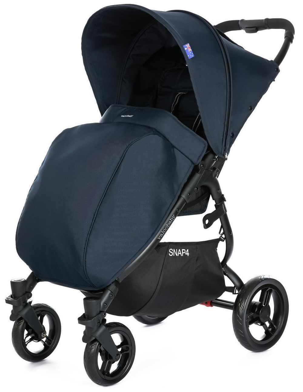 Прогулочная коляска Valco baby Snap 4 с накидкой на ножки Flatt Matt / Deep Blue