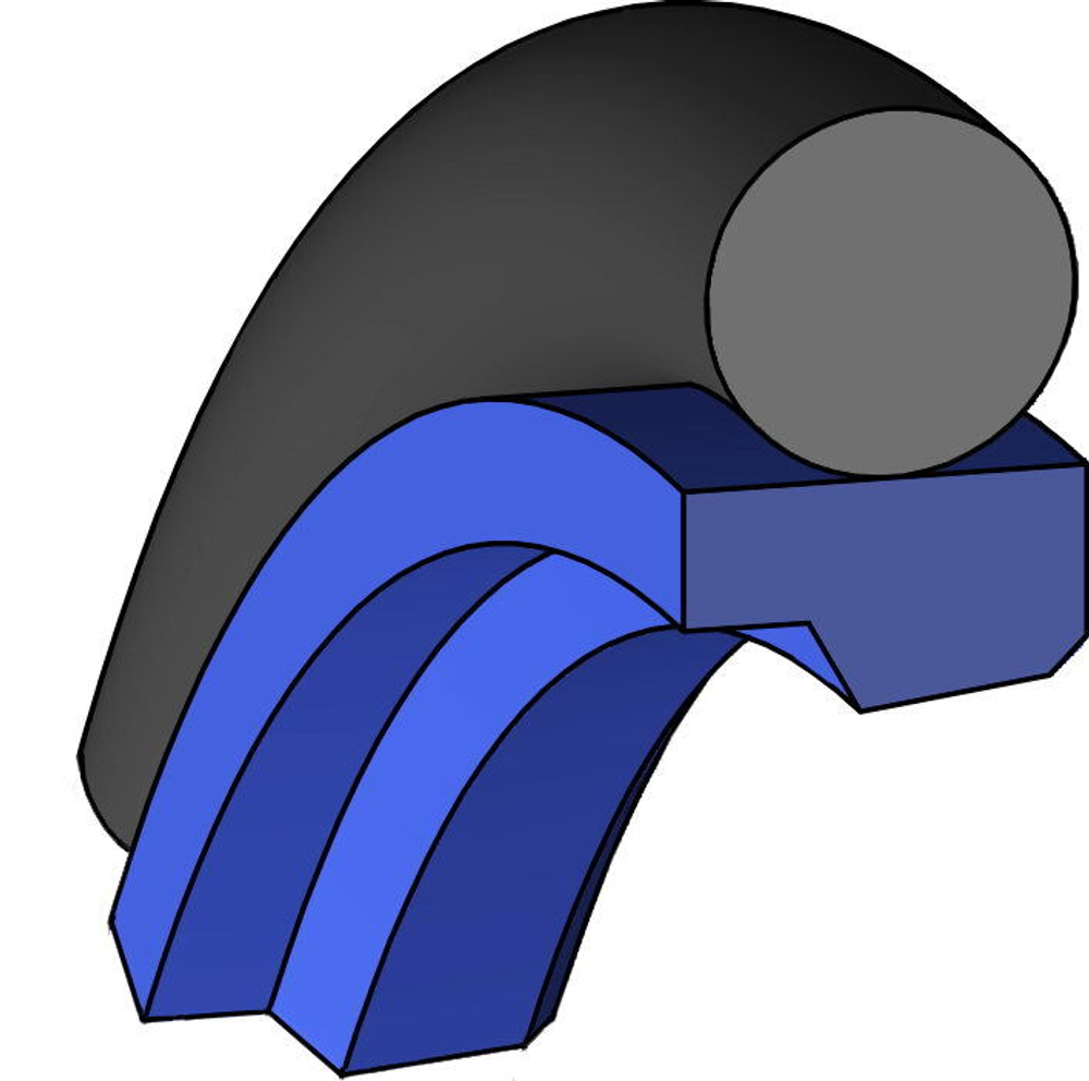A159-032 PU Штоковое уплотнение 32-42,7-4,2