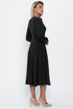 Платье трикотажное Эхо лета (черное) П14366-1М LT Collection