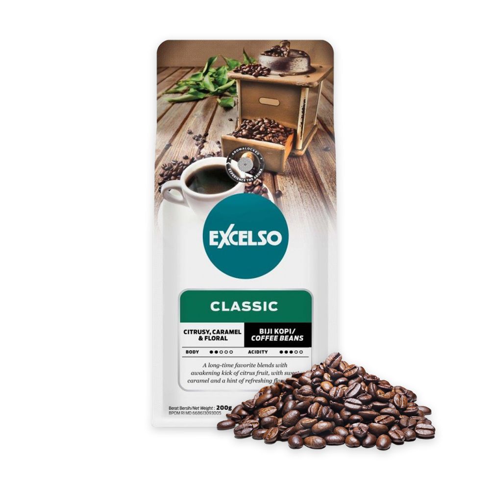Кофе в зернах Excelso Classic 200 г