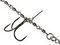Остнаска стал. Lucky John STINGER POWER CHAIN 3,5+7,0cm, оснащ. тройниками №03/0+№2/0 1шт.
