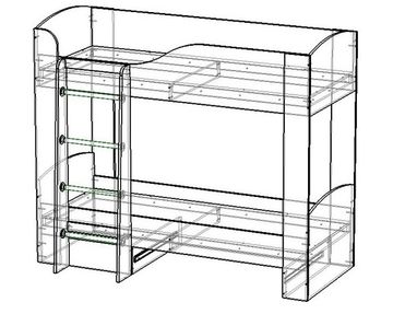 Кровать ЛАВОРО-2   1800-700 /1832*1646*918/ анкор темный / анкор светлый