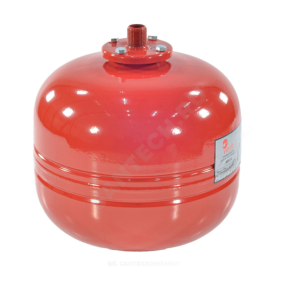 Бак расширительный мембранный для отопления 35 л 5 бар 3/4" НР WRV Wester 0-14-0080