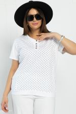 Блуза Ваниль (белая) Б12853-20М LT Collection