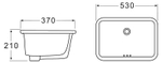 Раковина BelBagno 53 BB1006 Белая