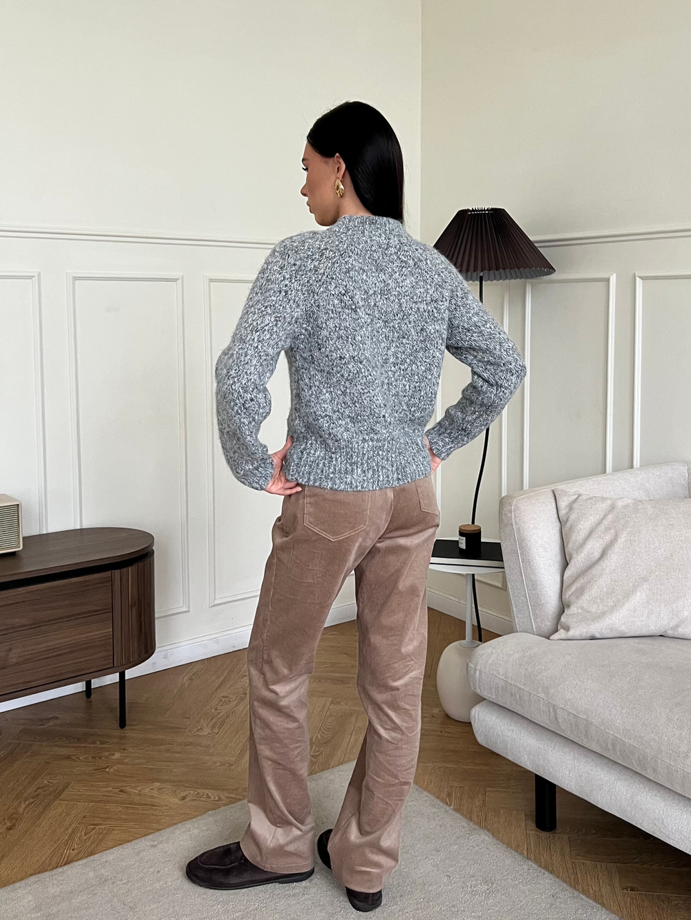 Свитер Детство серый