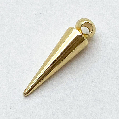 Подвеска Шип, цвет золото, размер 15*5 мм, цена за 1 шт