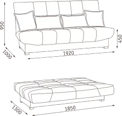 Диван Аккорд БД, АСМ-Элегант, г.Екатеринбург