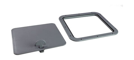 Люк смотровой 380 х 380 мм съемная крышка, серый