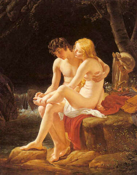 Louis Hersent (1777-1860) - эротическое искусство французского художника