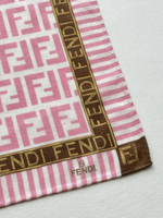 Платок розовый с лого Fendi