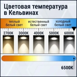 Лампа светодиодная 8Вт таблетка GX53 6500К холодный белый TOKOV ELECTRIC TKE-GX53-8-6.5K