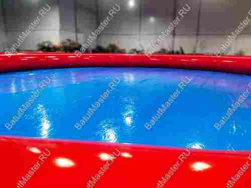 Круглый надувной бассейн "Полосатик" 18*18*1.2 метра