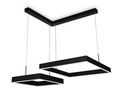 Светильник светодиодный подвесной с пультом FA6644/2 BK черный 108W 850*750*700 (ПДУ РАДИО 2.4G)