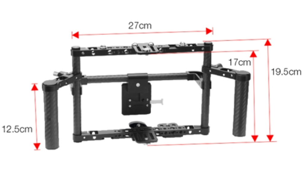 E-IMAGE Q200 Carbon fiber monitor cage. Клетка для монитора (9")