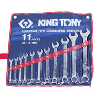 KING TONY (1211MR) Набор комбинированных ключей, 8-24 мм, 11 предметов
