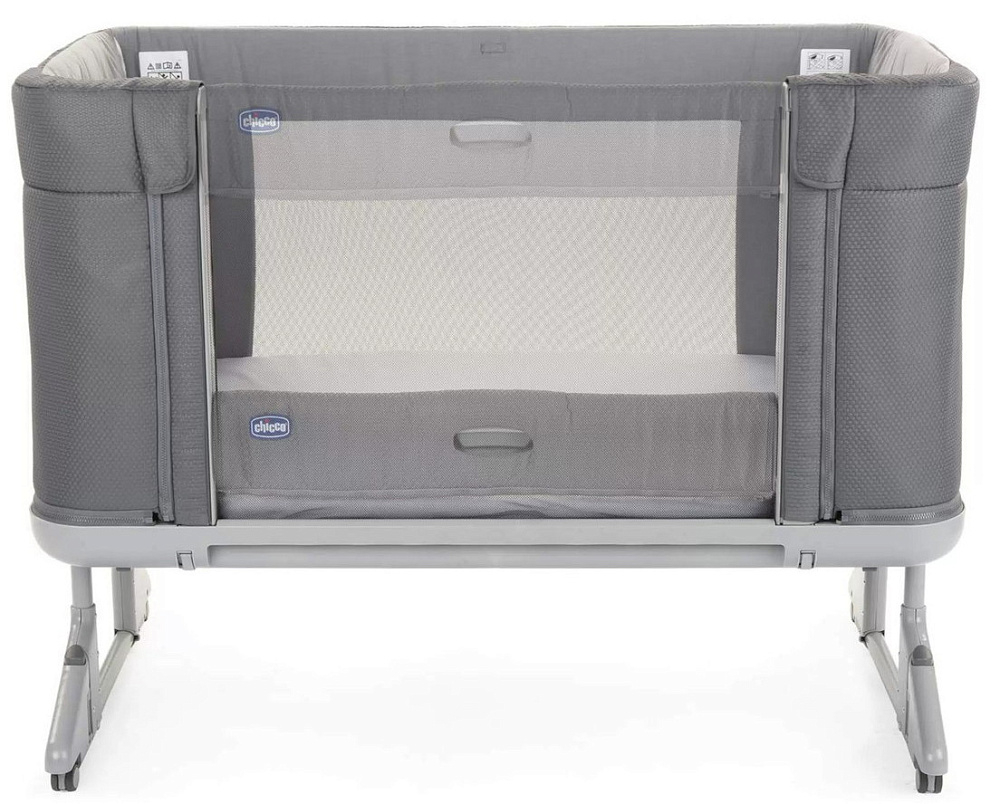 Детская кроватка Chicco Next2Me Forever Moon Grey